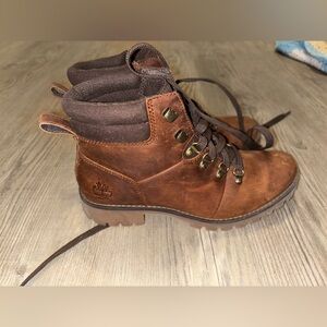 Timberland Women's Brown Lace Up Boots